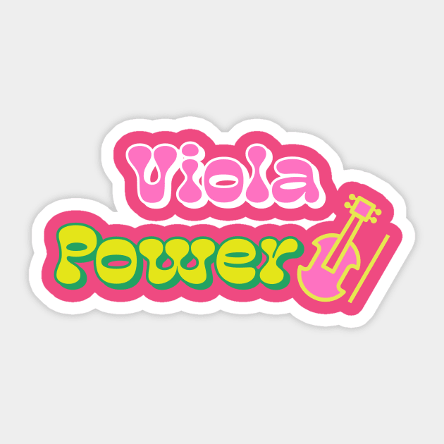 Viola Power Sticker by CSM Merch